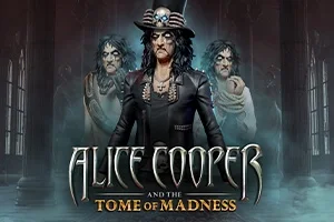 Alice Cooper and the Tome of Madness slot game artwork