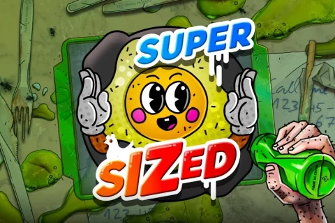 Supersized slot game artwork