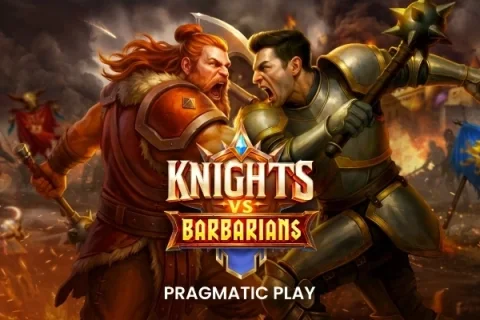 Knights vs Barbarians slot game artwork