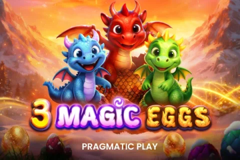 3 Magic Eggs slot game artwork