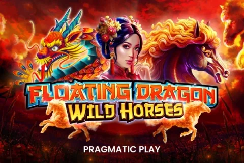 Floating Dragon Wild Horses slot game artwork