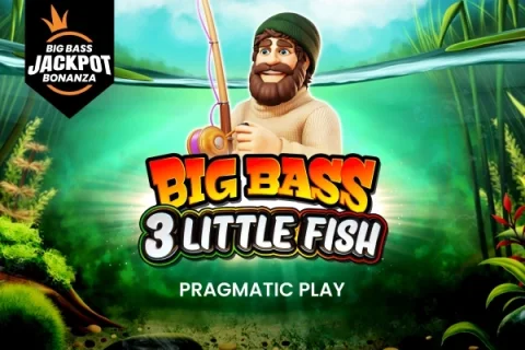 Big Bass 3 Little Fish – Big Bass Jackpot Bonanza slot game artwork