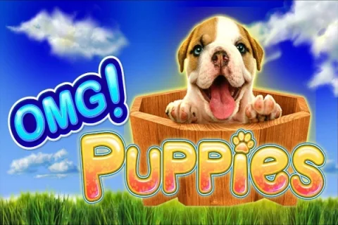 OMG! Puppies slot game artwork
