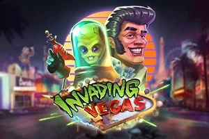 Invading Vegas slot game artwork