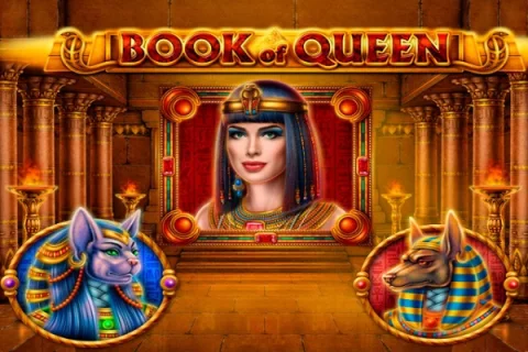 Book of Queen slot game artwork