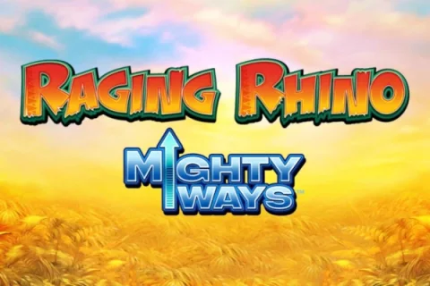 Raging Rhino Mighty Ways slot game artwork