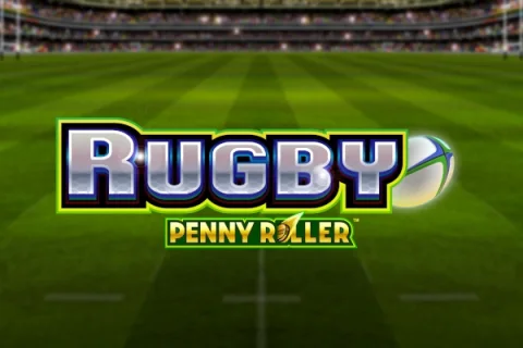 Rugby Penny Roller slot game artwork