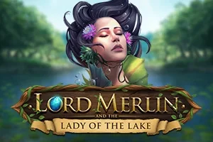 Lord Merlin and the Lady of the Lake slot game artwork