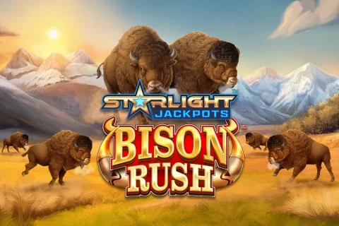 Starlight Jackpots Bison Rush game artwork