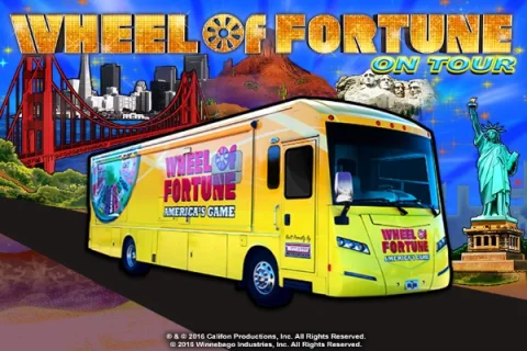 Wheel of Fortune On Tour slot game artwork