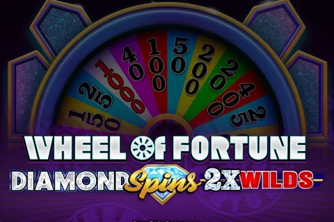 Wheel of Fortune Diamond Spins 2x Wilds slot game artwork
