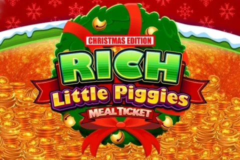 Rich Little Piggies Meal Ticket Christmas Edition game artwork