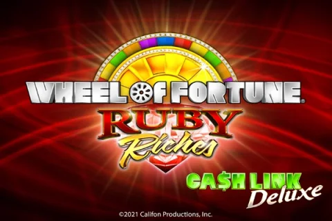 Wheel of Fortune Ruby Riches slot game artwork