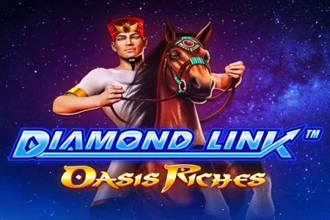 Diamond Link: Oasis Riches slot game artwork