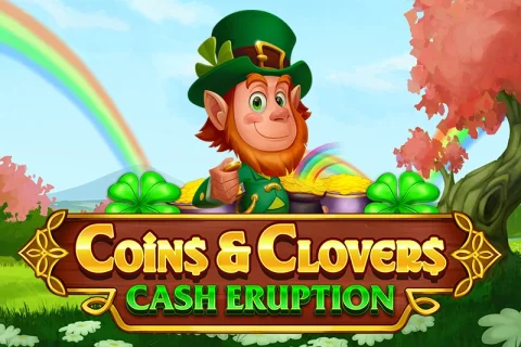 Cash Eruption Coins & Clovers slot game artwork