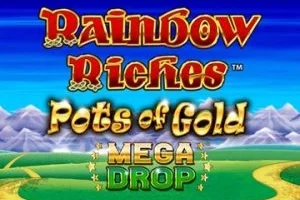 Rainbow Riches Pots of Gold Mega Drop game artwork