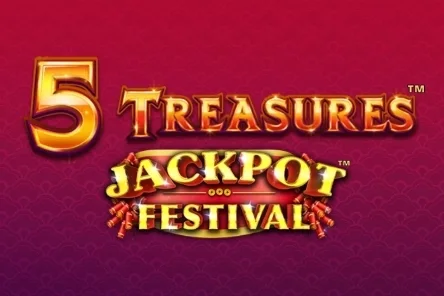 5 Treasures Jackpot Festival game artwork