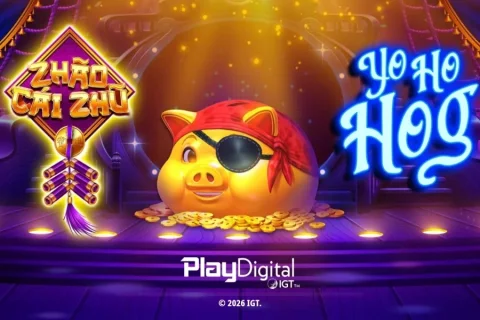 Zhao Cai Zhu Yo Ho Hog slot game artwork