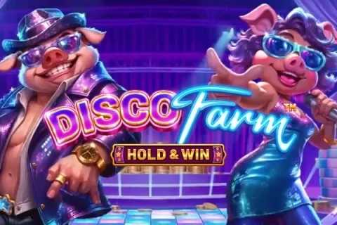 Disco Farm slot game artwork