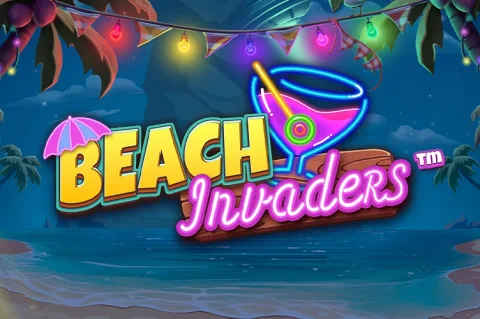 Beach Invaders slot game artwork