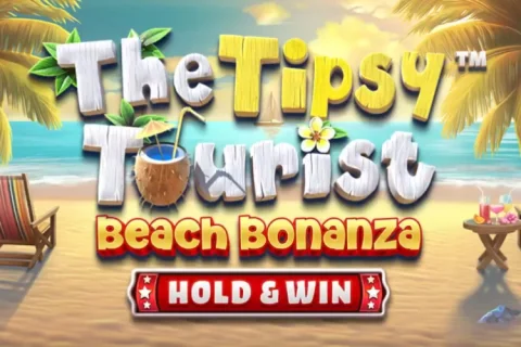The Tipsy Tourist Beach Bonanza slot game artwork