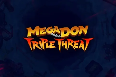 Megadon Triple Threat slot game artwork