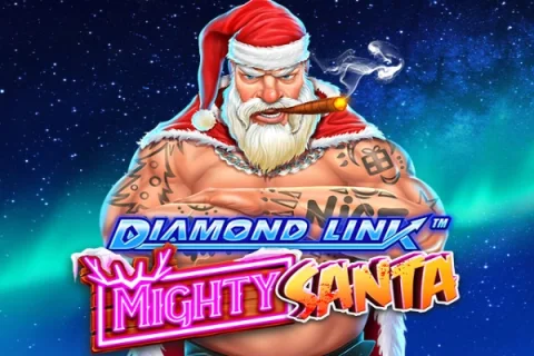 Diamond Link: Mighty Santa slot game artwork