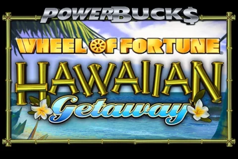 PowerBucks Wheel of Fortune Hawaiian Getaway slot game artwork