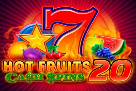 Hot Fruits 20 Cash Spins slot game artwork