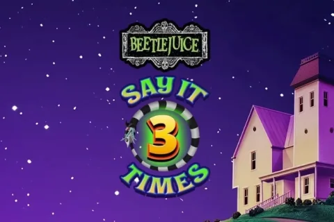 Beetlejuice Say It 3 Times slot game artwork