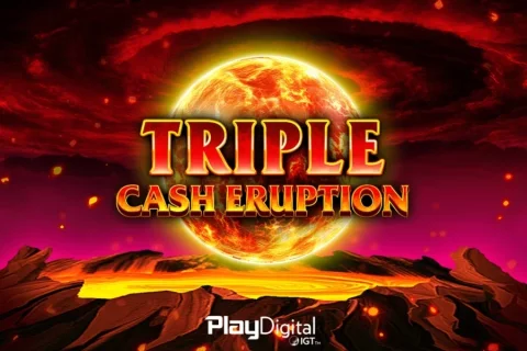 Triple Cash Eruption slot game artwork