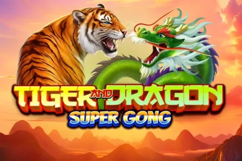 Tiger and Dragon Super Gong slot game artwork