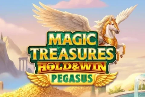 Magic Treasures Hold & Win Pegasus slot game artwork