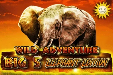 Wild Adventure Big 5 Elephant Edition slot game artwork