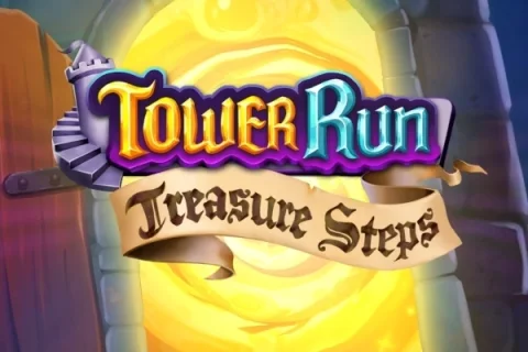 Tower Run Treasure Steps slot game artwork