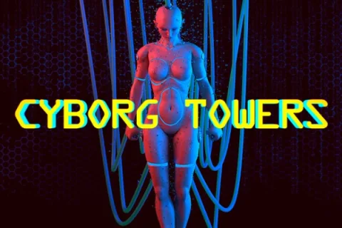 Cyborg Towers slot game artwork