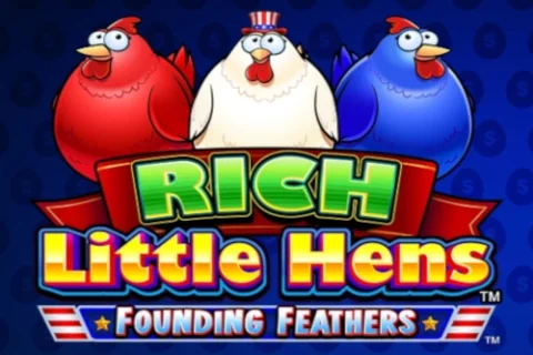 Rich Little Hens Founding Feathers slot game artwork