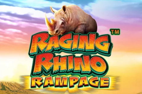 Raging Rhino Rampage slot game artwork
