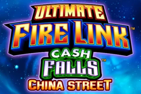Ultimate Fire Link Cash Falls China Street slot game artwork