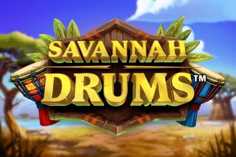 Savannah Drums slot game artwork