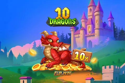 10 Dragons Flip n Win slot game artwork