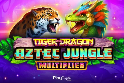 Tiger and Dragon Aztec Jungle Multiplier slot game artwork