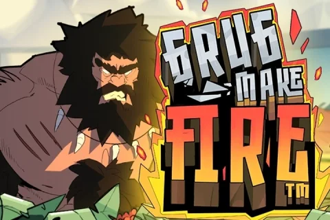 Grug Make Fire slot game artwork