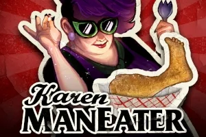 Karen Maneater slot game artwork