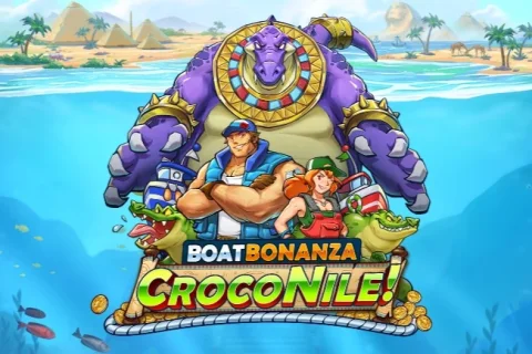 Boat Bonanza CrocoNile! slot game artwork
