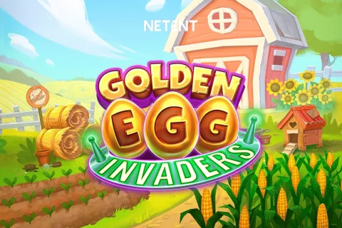 Golden Egg Invaders slot game artwork