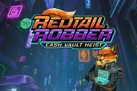 Redtail Robber Cash Vault Heist slot game artwork