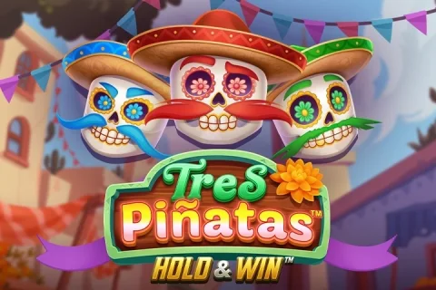 Tres Pinatas slot game artwork